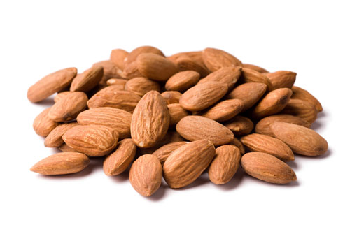 pile of almonds